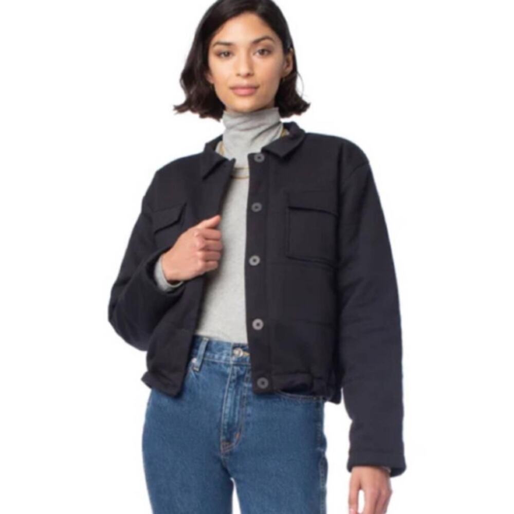 NWT WVN Black Edgewood Organic Cotton Jacket XL